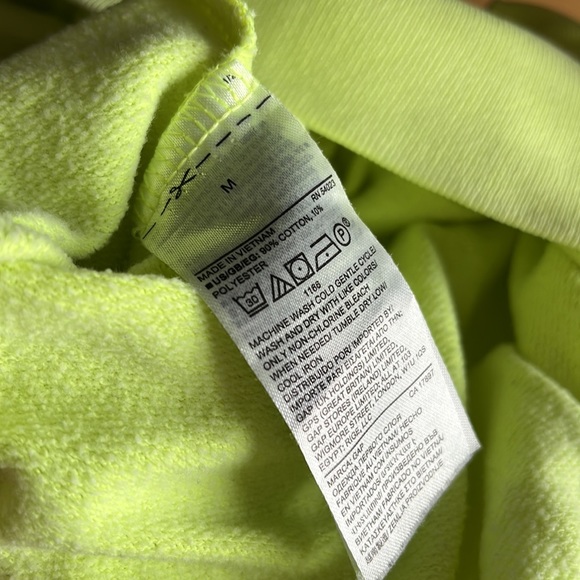 Gap Neon Green/Yellow Crewneck Sweater - Picture 4 of 4